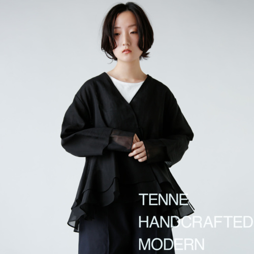 定価69300円 テン ハンドクラフテッド モダン ノーカラーウールジャケット TENNE HANDCRAFTED MODERN テンハンドクラフテッドモダン