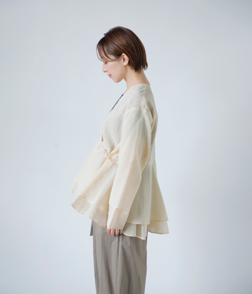 TENNE HANDCRAFTED MODERN｜コットン オーガンザ フレア