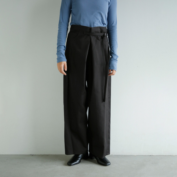 TENNE HANDCRAFTED MODERN ブリスベンモス コットン ラップパンツ