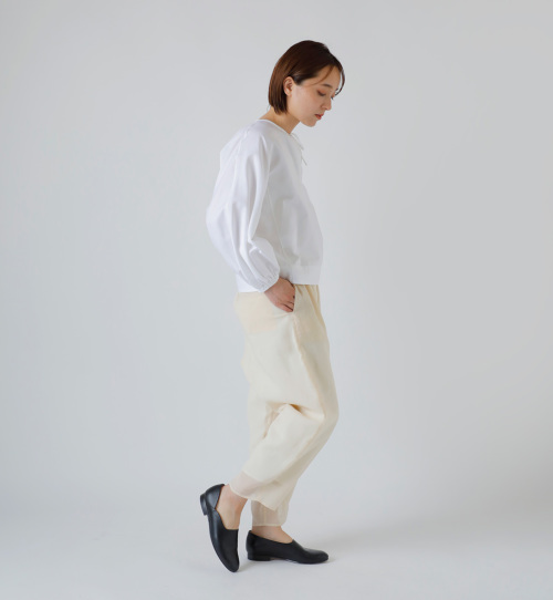 【美品】  TENNE HANDCRAFTED MODERN / テンハンドクラフテッドモダン | volume sleeve pullover / ギャザー ボリュームスリーブ プルオーバー シャツ ブラウス | F | ブラック | レディース TENNE HANDCRAFTED MODERN テンハンドクラフテッドモダン コットン