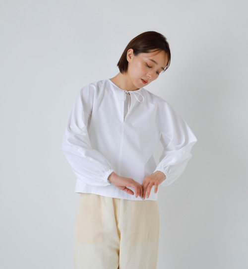 TENNE HANDCRAFTED MODERN プルオーバーブラウス TENNE HANDCRAFTED MODERN テンハンドクラフテッドモダン コットン