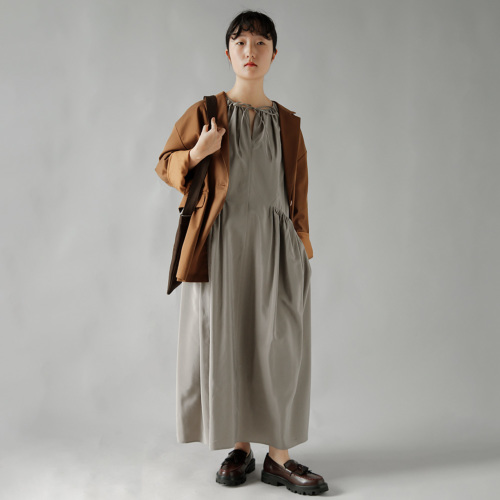 TENNE HANDCRAFTED MODERN ロングワンピースドレス TENNE HANDCRAFTED MODERN テンハンドクラフテッドモダン シルク