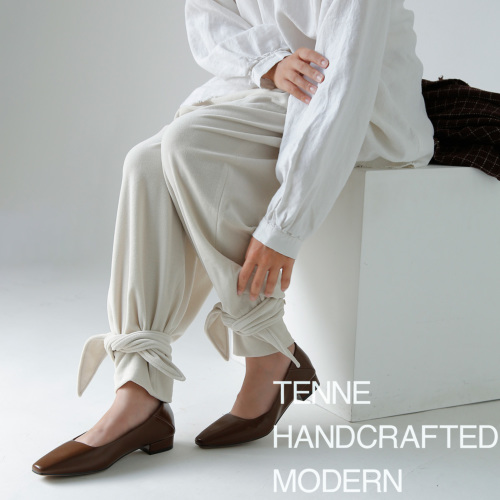 テンハンドクラフテッドモダン リボン ニット パンツ キャメル ribbon TENNE HANDCRAFTED MODERN テンハンドクラフテッドモダン ベロア