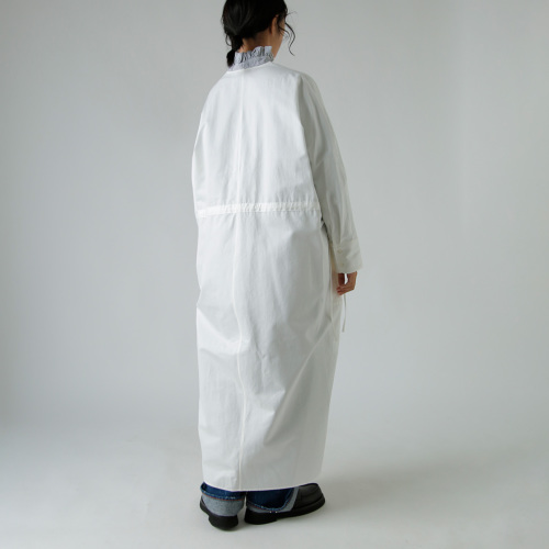 TENNE HANDCRAFTED MODERN 白 ワンピース F コットン TENNE HANDCRAFTED MODERN テンハンドクラフテッドモダン サテン