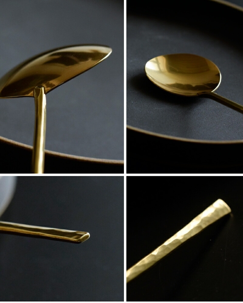 Lue ルー 真鍮の大スプーン(栗型) 010o | iroma..aranciato