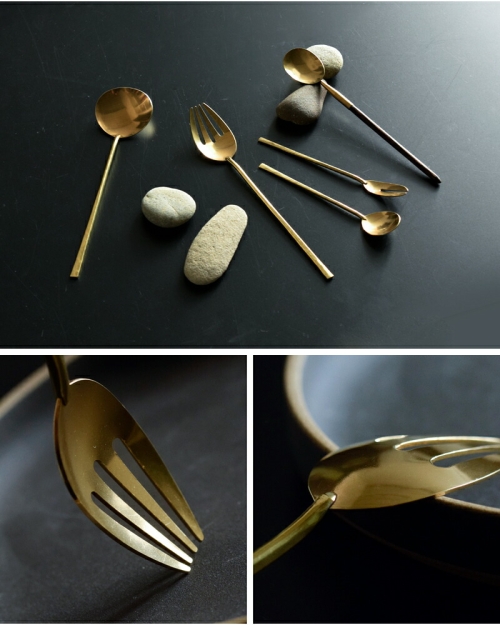 Lue ルー 真鍮のよつばフォーク 015o | iroma..aranciato