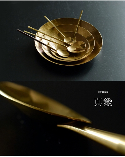 Lue ルー 真鍮と木の柄スプーン 020o | iroma..aranciato
