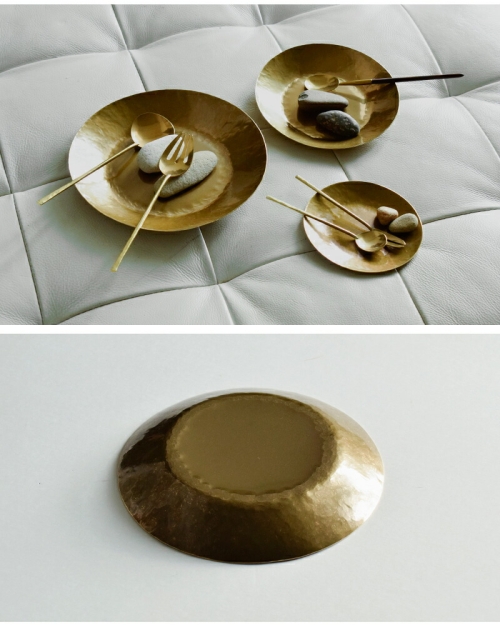 Lue ルー 真鍮の7寸平皿 023o | iroma..aranciato