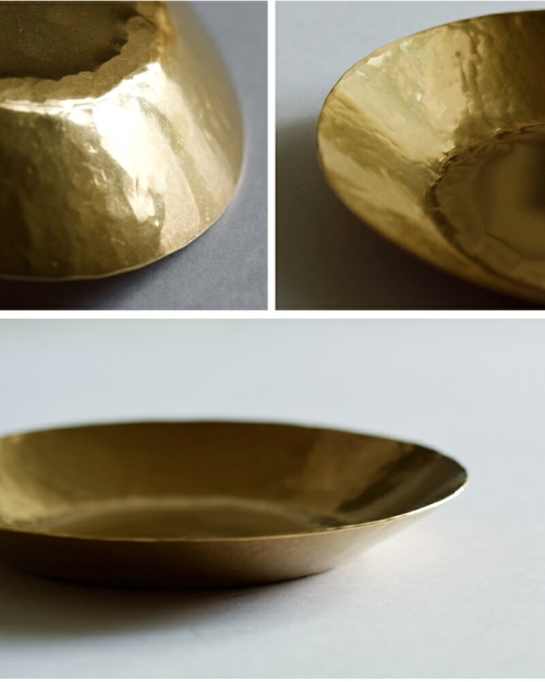 Lue ルー 真鍮の5.5寸平皿 024o | iroma..aranciato