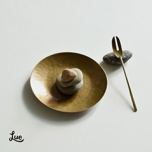 Lue ルー 真鍮の4寸平皿 025o | iroma..aranciato