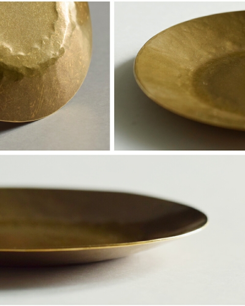 Lue ルー 真鍮の4寸平皿 025o | iroma..aranciato