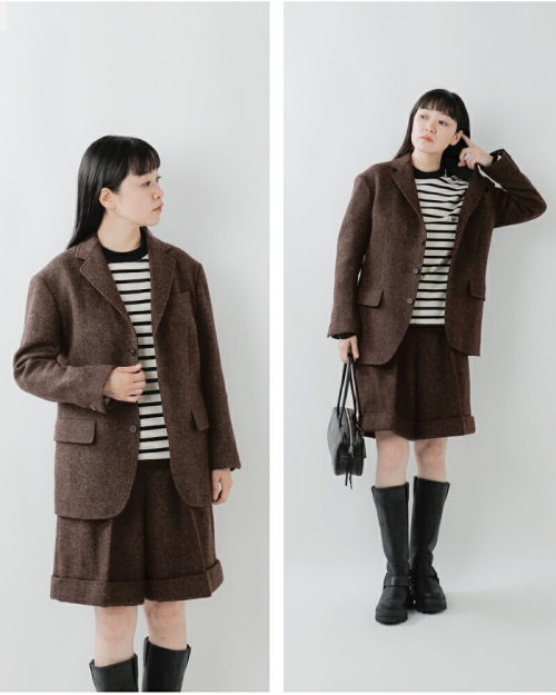 AURALEE HERINGBONE TWEED クリーニング済み　サイズ4 AURALEE HERINGBONE TWEED クリーニング済み サイズ4 - メルカリ