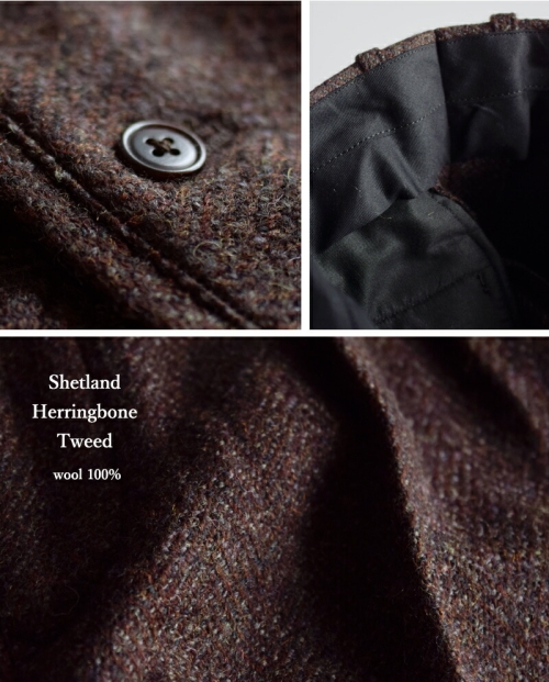 30%OFF】 Scye サイ ウール シェットランド ヘリンボーン ツイード