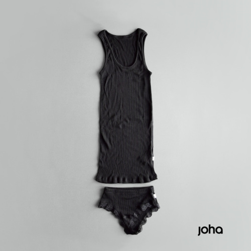 H4630-146クロエ　メリノウールシルク　リボンモチーフタンクトップニット H4630-146クロエ メリノウールシルク リボンモチーフタンクトップ