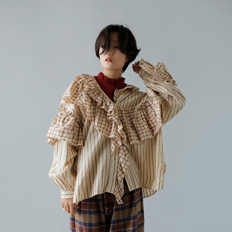 本物保証! LANVAN COLLECTION アシンメトリーフリルハット
