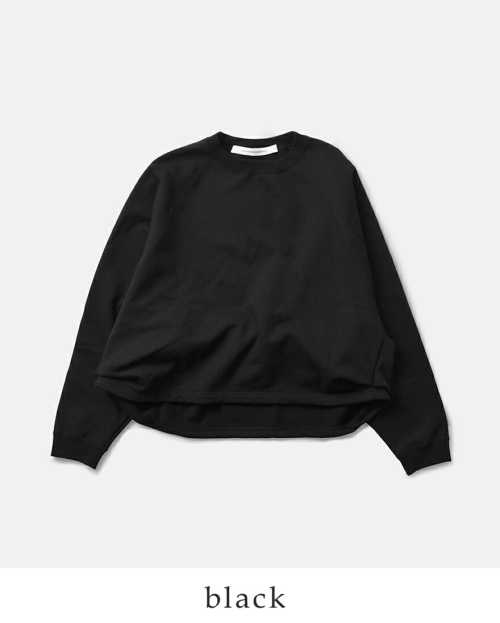 COGTHEBIGSMOKE タックドヘム　スウェット　ブラック　【美品】 COGTHEBIGSMOKE コグザビッグスモーク KAYA TUCKED HEM TOP