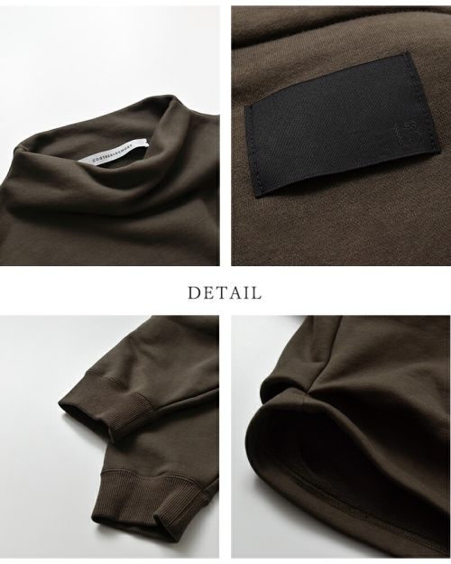 COGTHEBIGSMOKE コグザビッグスモーク MELINA BOTTLE NECK SWEATSHIRT