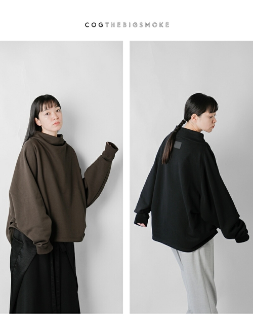 ✨美品✨　コグザビッグスモーク タートルネック　ニットポンチョ グレー　Free ✨美品✨ コグザビッグスモーク タートルネック ニットポンチョ