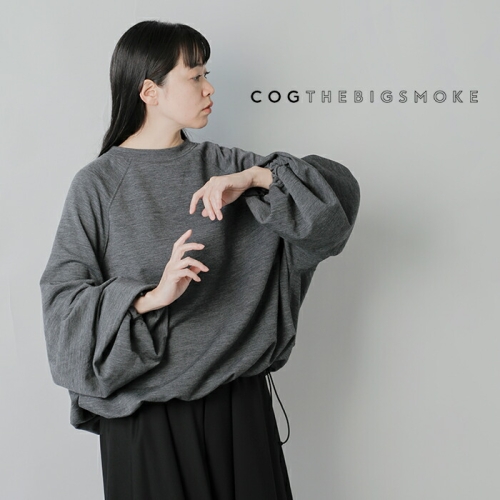 COGTHEBIGSMOKE⭐︎コグザビッグスモーク　パフスリーブスウェット COGTHEBIGSMOKE コグザビッグスモーク LILLY PUFFY TOP メリノ
