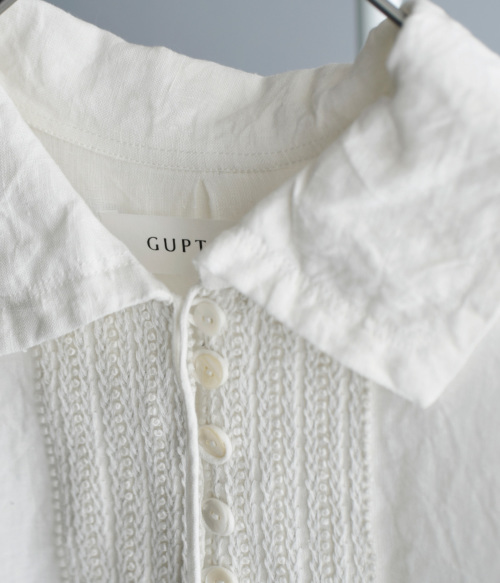 GUPTIHA グプティハ 手織り リネン ボサム チュニック シャツ