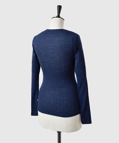 【新品】ヨハ(joha)　ロングスリーブアンダーシャツ　ウール＆シルク joha(ヨハ)ウールシルクロングスリーブアンダーシャツ EMILY