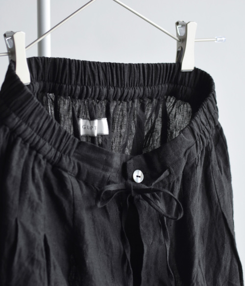GUPTIHA グプティハ 手織り リネン イージー サルエル パンツ 13515