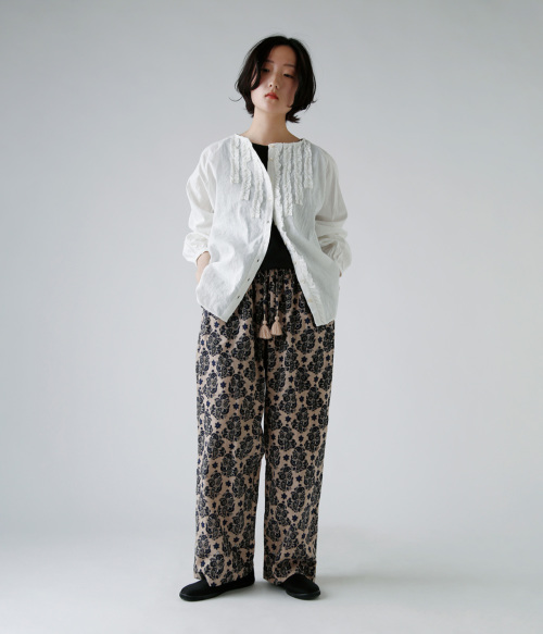 リネン起毛　シンプルもんぺ mnb5500mj_top01.jpg