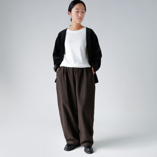 GUPTIHA グプティハ コットン 手織り ウォッシュドツイル パンツ 13581