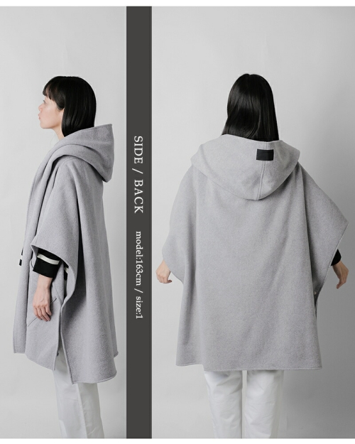 COGTHEBIGSMOKE コグザビッグスモーク GITTY HOODED CAPE ダブル