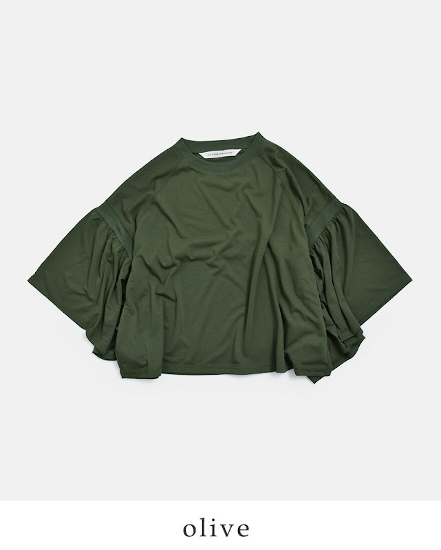 COGTHEBIGSMOKE コグザビッグスモーク LAURA GATHERED SLV TOP