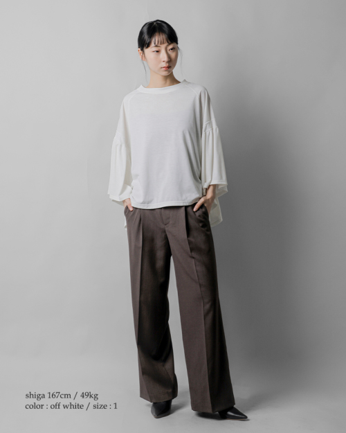 【COGTHEBIGSMOKE/コグザビッグスモーク】ギャザースリーブT未着用 COGTHEBIGSMOKE(コグ ザ ビッグスモーク)のギャザースリーブTシャツ