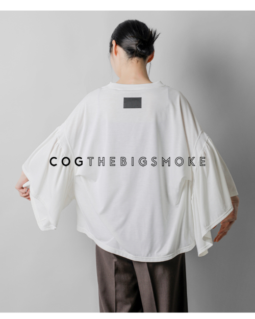 COG THE BIG SMOKE LAURA ギャザースリーブトップ COGTHEBIGSMOKE コグザビッグスモーク LAURA GATHERED SLV TOP