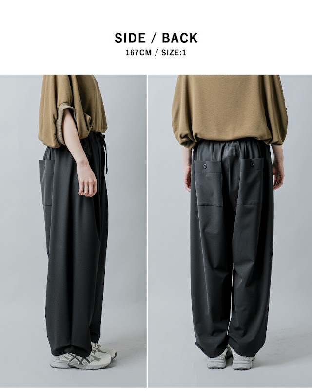 COGTHEBIGSMOKE コグザビッグスモーク NIRVANA TUCKED HEM TROUSERS