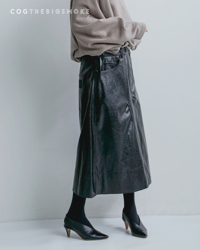 1900s vintage スカート COGTHEBIGSMOKE コグザビッグスモーク OAKLEY SKIRT ヴィーガンレザー