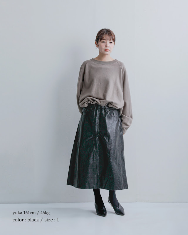 COGTHEBIGSMOKE コグザビッグスモーク OAKLEY SKIRT ヴィーガンレザー