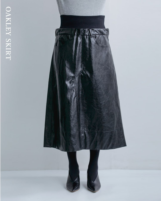 COGTHEBIGSMOKE コグザビッグスモーク OAKLEY SKIRT ヴィーガンレザー