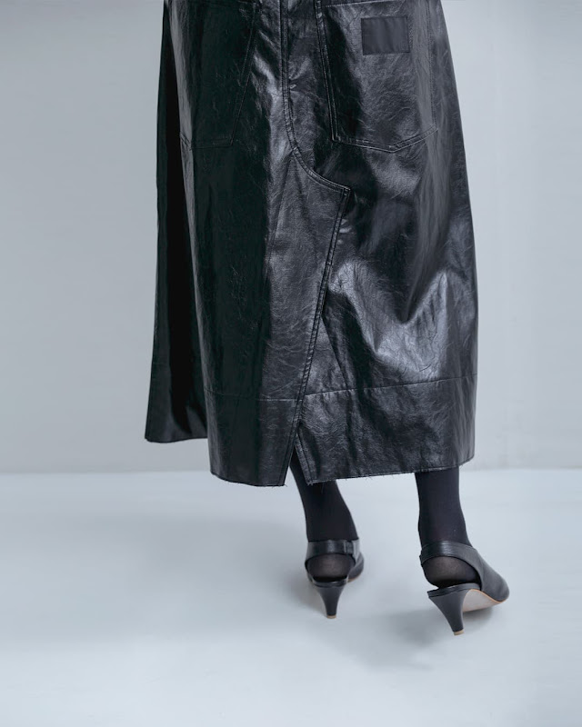 COGTHEBIGSMOKE コグザビッグスモーク OAKLEY SKIRT ヴィーガンレザー