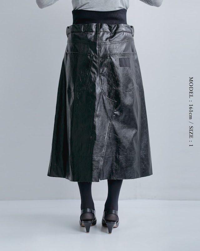 COGTHEBIGSMOKE コグザビッグスモーク OAKLEY SKIRT ヴィーガンレザー
