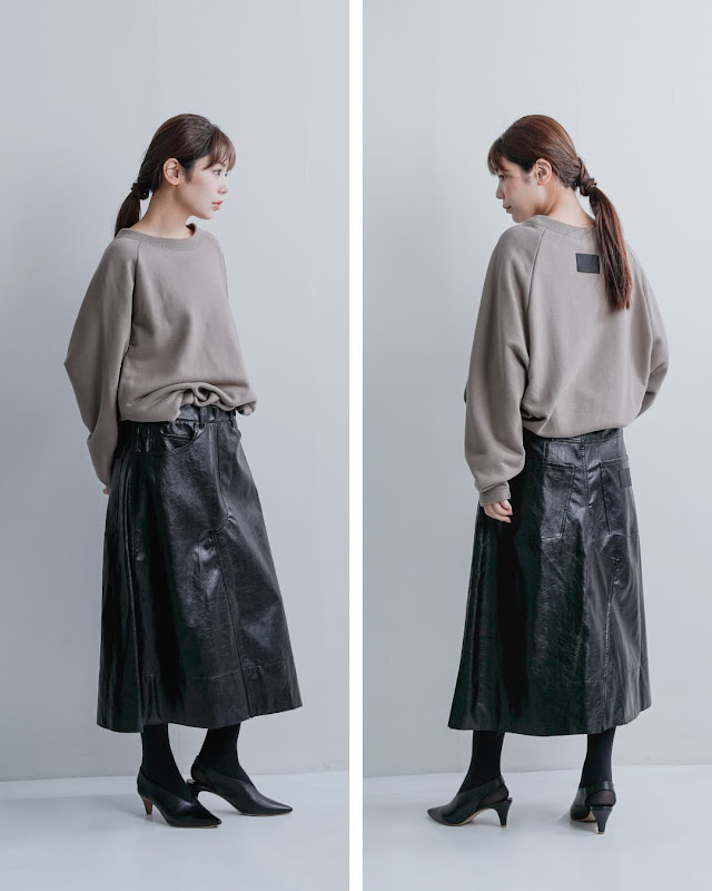 COGTHEBIGSMOKE コグザビッグスモーク OAKLEY SKIRT ヴィーガンレザー