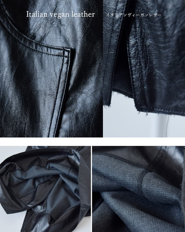 COGTHEBIGSMOKE コグザビッグスモーク OAKLEY SKIRT ヴィーガンレザー