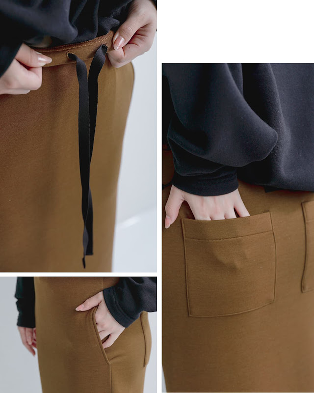 COGTHEBIGSMOKE コグザビッグスモーク FIA SKIRT コクーンジャージー