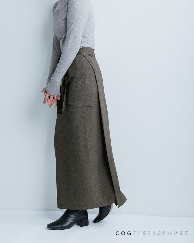 COGTHEBIGSMOKE コグザビッグスモーク MIRANDA WRAP SKIRT ジャージー