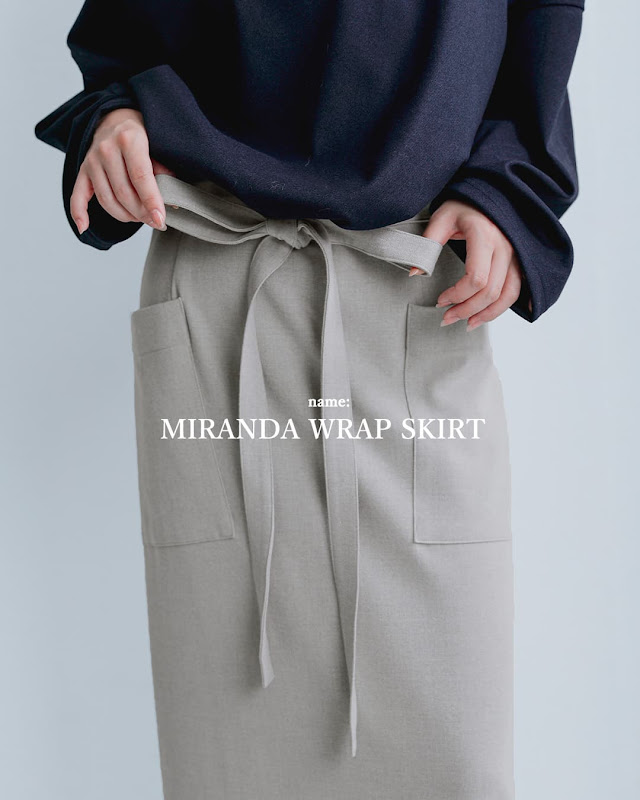 コグザビックスモーク　25AW MIRANDA WRAP SKIRT COGTHEBIGSMOKE コグザビッグスモーク MIRANDA WRAP SKIRT ジャージー