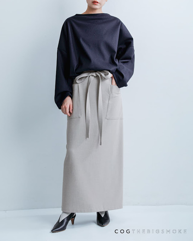 COGTHEBIGSMOKE コグザビッグスモーク MIRANDA WRAP SKIRT ジャージー