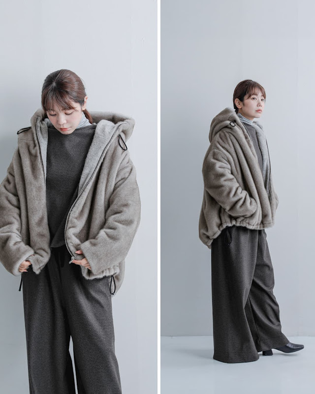 COGTHEBIGSMOKE コグザビッグスモーク ODALIS ZIP PARKA エコミンク