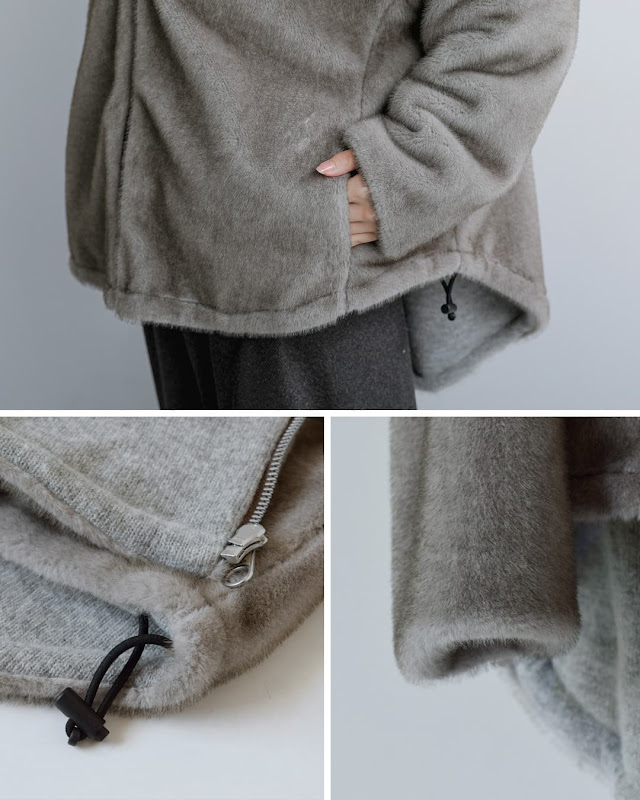 COGTHEBIGSMOKE コグザビッグスモーク ODALIS ZIP PARKA エコミンク