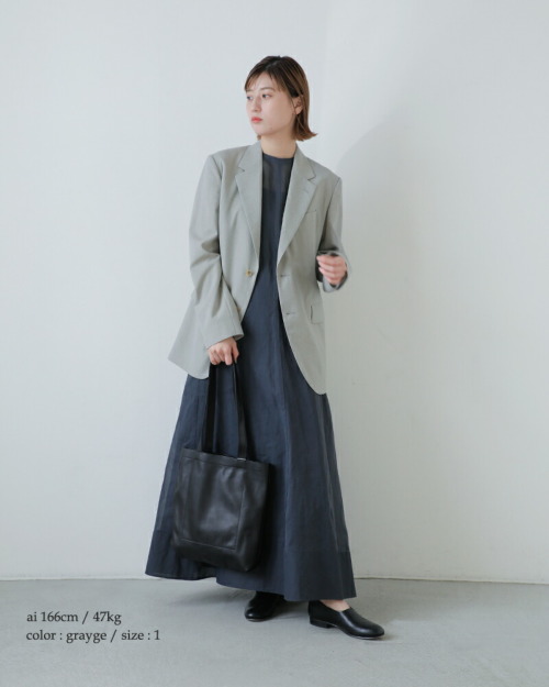 YLEVE イレーヴ ウール シャンブレー ジャケット “WOOL CHAMBRAY