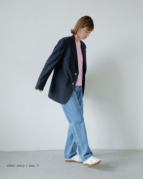 YLEVE イレーヴ ウール シャンブレー ジャケット “WOOL CHAMBRAY JK