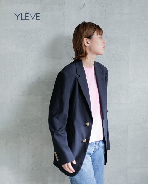 YLEVE イレーヴ ウール シャンブレー ジャケット “WOOL CHAMBRAY JK