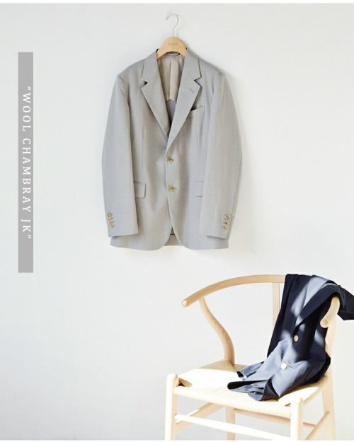 YLEVE イレーヴ ウール シャンブレー ジャケット “WOOL CHAMBRAY JK